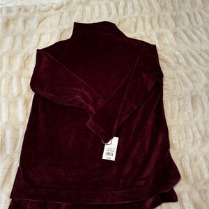 Target Burgundy Velvet Top